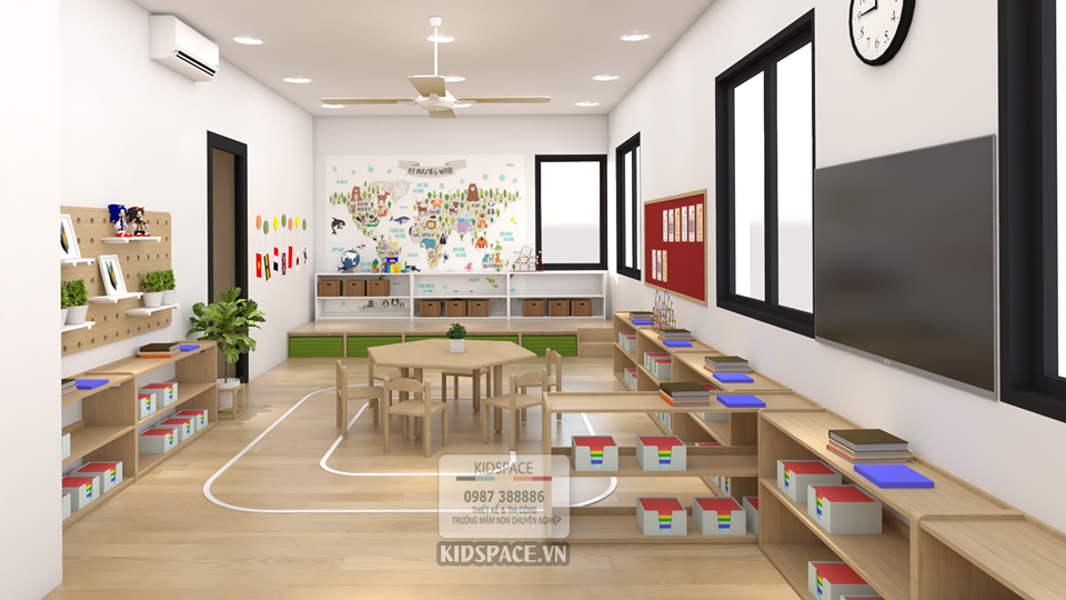 thiết kế mầm non montessori
